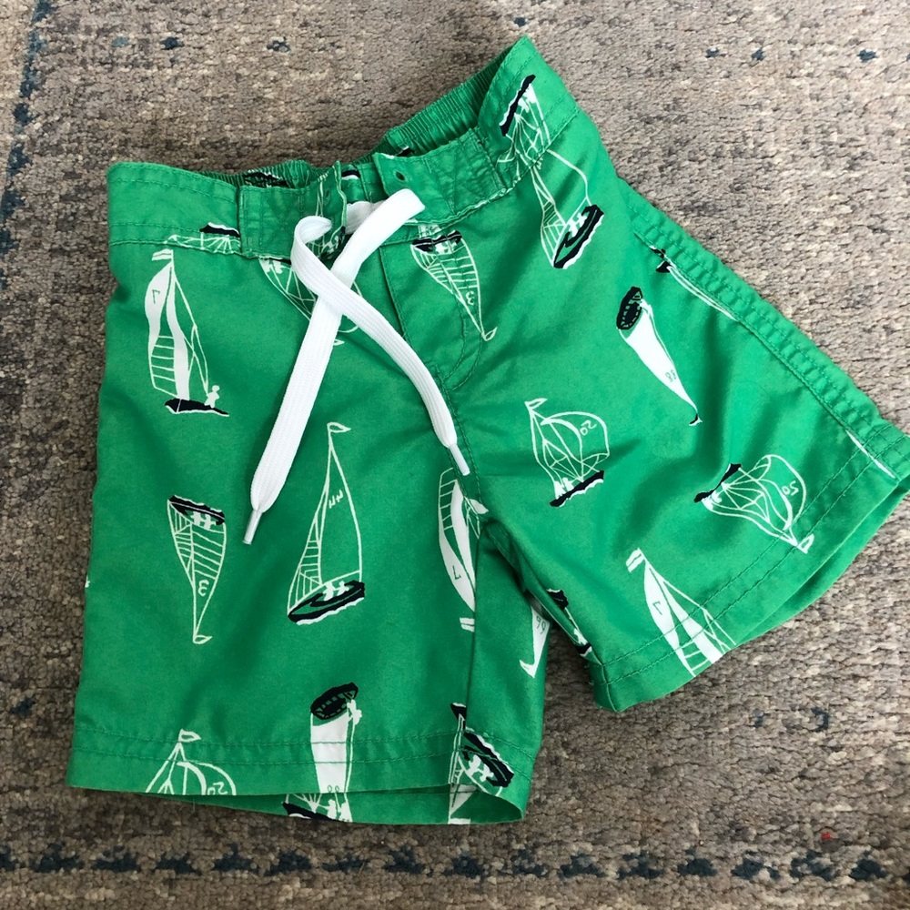 Janie and Jack Sailboat Swim Trunks
